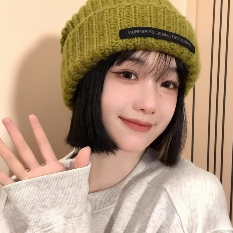 女秋冬时尚百搭贴布大头围粗毛线帽显脸小保暖针织帽冷帽灰色黑色,服饰配件/皮带/帽子/围巾,帽子,淘宝优惠券,粉丝福利购,淘宝优惠卷