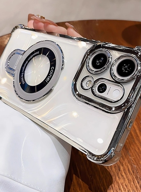 适用opporeno15手机壳新款气囊支点壳opporeno14pro全包reno13镜头12磁吸10Pro透明高级11防摔硅胶9男女外壳