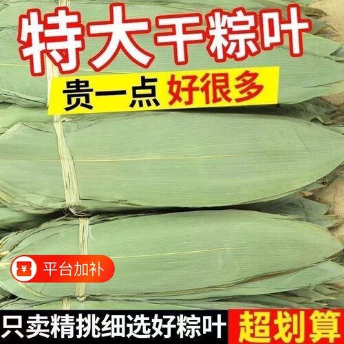 野生干粽叶人工严选超大号包粽子端午提前屯新鲜包粽子的叶子