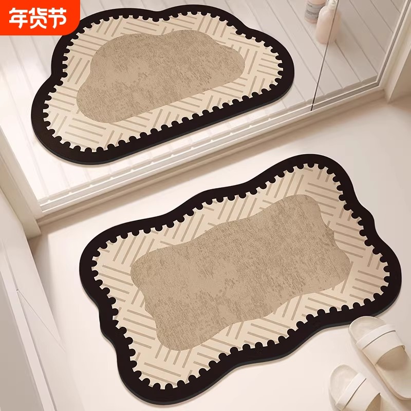 浴室地垫吸水防滑硅藻泥厕所门口垫子洗手间地毯速干卫生间垫,居家布艺,家用脚垫,淘宝优惠券,粉丝福利购,淘宝优惠卷