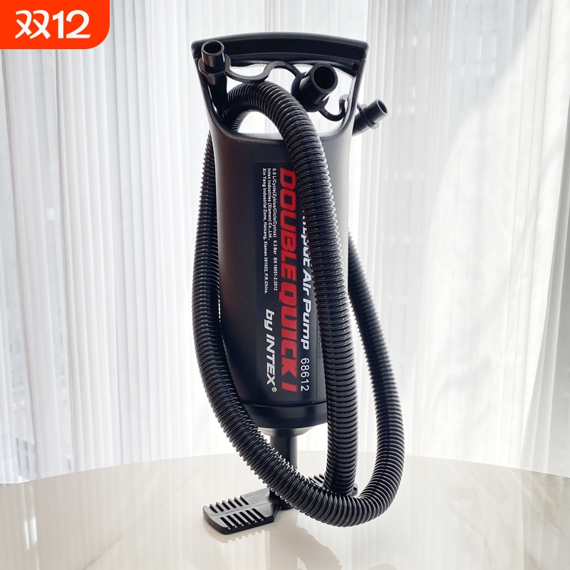 游泳圈打气筒抽气充气筒设备户外便携手动气垫床垫皮划艇充气工具