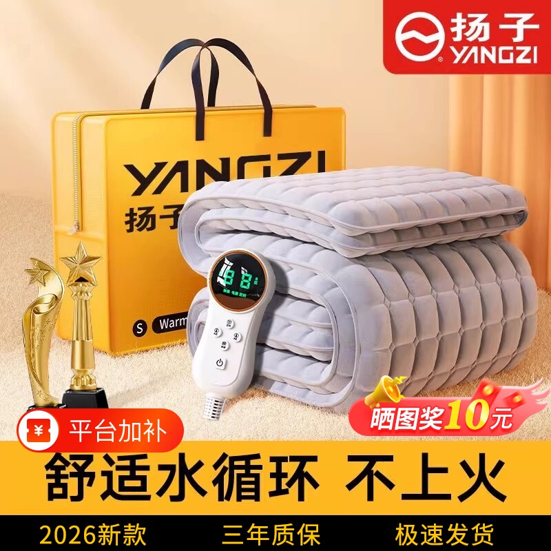 扬子水暖电热毯双人双控单人水循环加热炕2026新款电褥子家用智能
