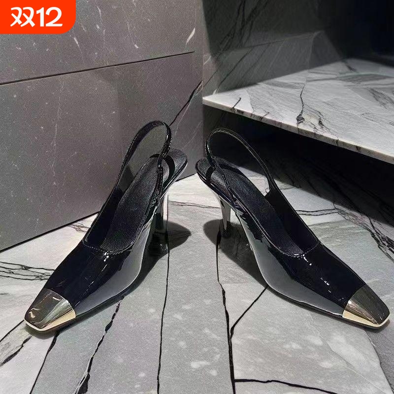 欧美气质漆皮高跟鞋女2025年新款