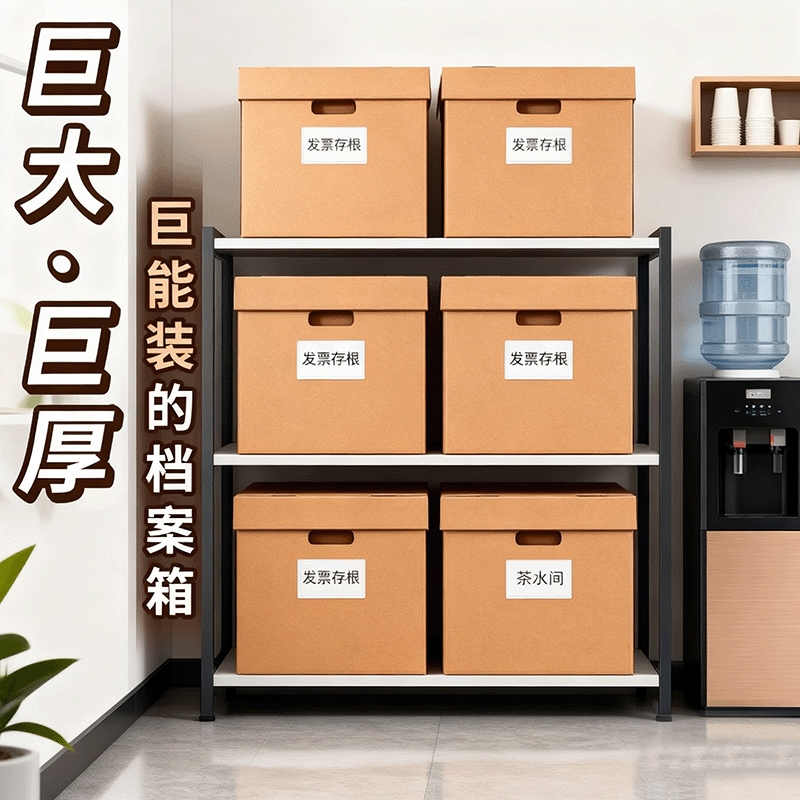 档案专用箱会计凭证收纳箱