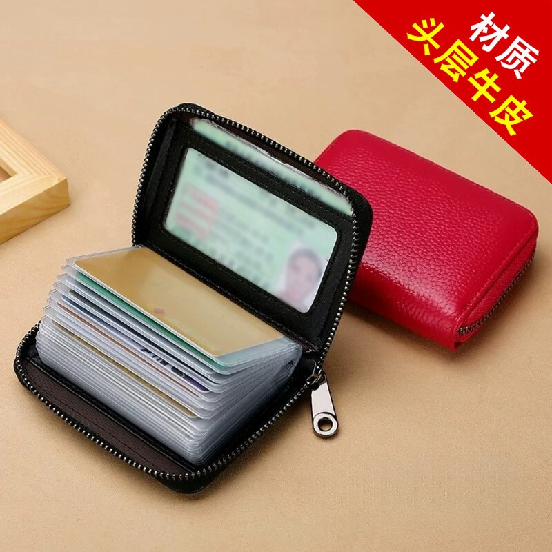 头层牛皮卡包多卡位驾驶证件包图片