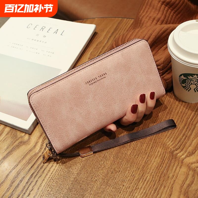 2025新款韩版卡包钱包一体包女式超薄大容量手机包手拿零钱包