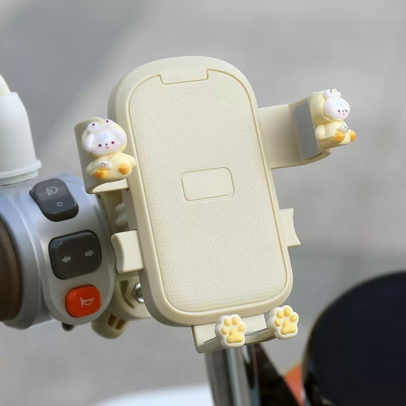 电动车手机支架2025新款电瓶自行车可爱车载骑行导航架子防抖女生