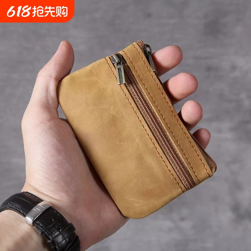 迷你多功能零钱包卡包手工复古男女新款原创超薄钥匙包硬币包横款