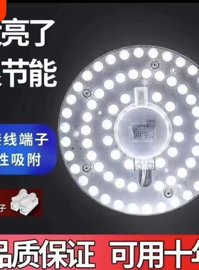 led改造灯灯盘吸顶灯灯芯灯条光源模组替换圆形灯管节能遥控磁吸