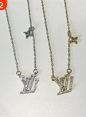 驴家高版本L字母项链轻奢高级感