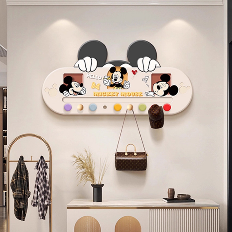 挂衣架免打孔门口门后挂钩墙上置物架入户玄关钥匙收纳上墙卧室