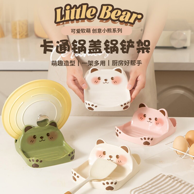 全网热销TOP①】卡通猫咪锅盖架图片