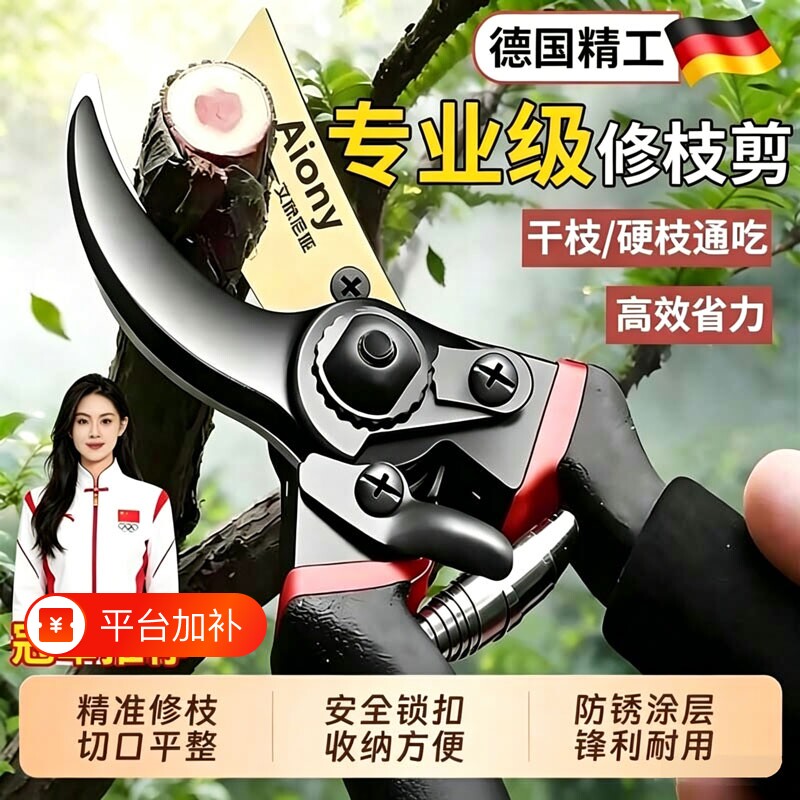 德国剪枝园艺剪刀园林花艺修剪树枝果树粗大花剪剪子工具枝剪修枝