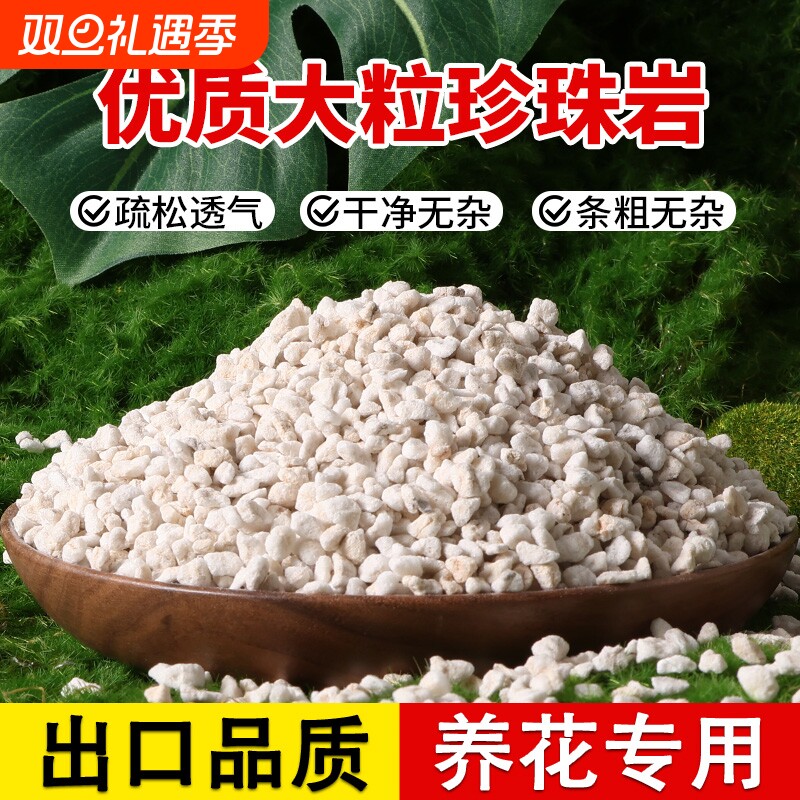 养花专用珍珠岩无尘大颗粒蛭石扦插用多肉育苗兰花植料营养土园艺