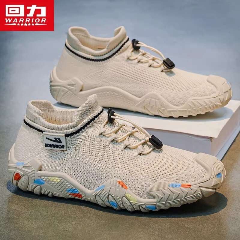 回力袜子男鞋休闲飞织网面透气薄款轻便一脚蹬运动鞋男士软底网鞋