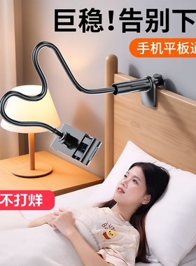 手机支架懒人平板躺在床上手机架万向ipad床头夹桌面悬臂360旋转躺玩宿舍侧躺着看万能追神器通用支撑架
