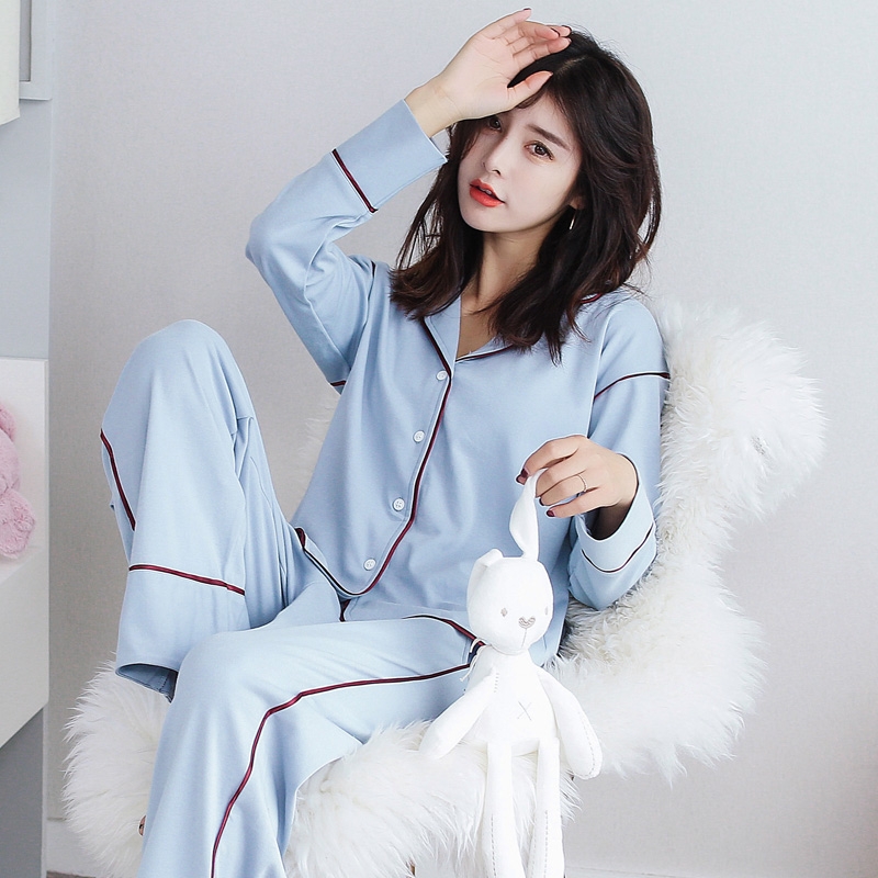 可外穿春秋季纯棉全棉开衫家居服