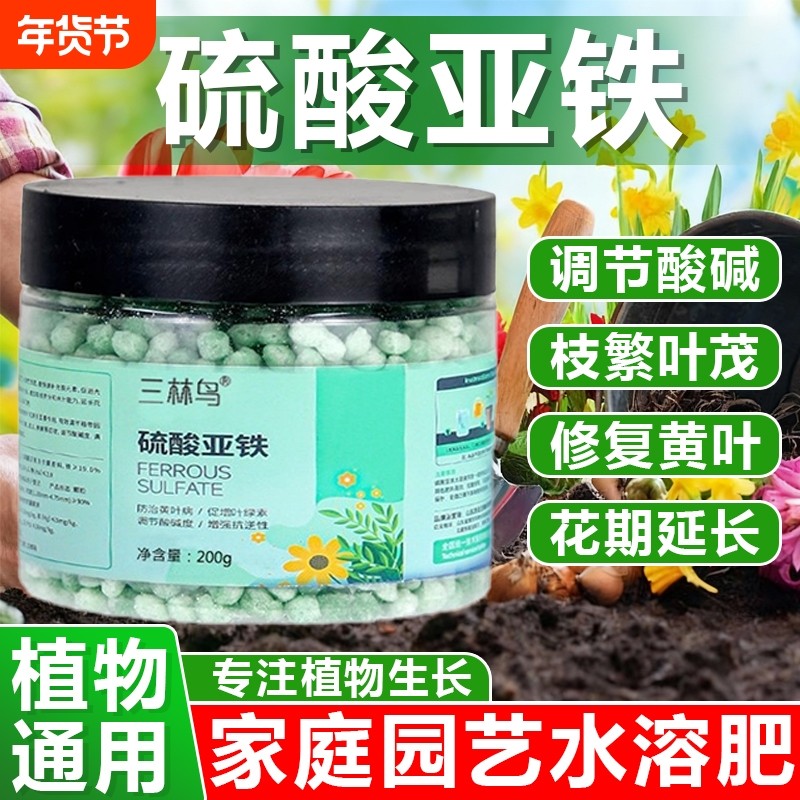 硫酸亚铁花肥料喜酸栀子花茶花杜鹃花桂花水溶肥家用肥营养土壤,鲜花速递/花卉仿真/绿植园艺,家庭园艺肥料,淘宝优惠券,粉丝福利购,淘宝优惠卷