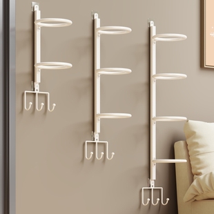 篮球收纳架家用免打孔墙上足球排球羽毛球摆放置物架球类收纳神器