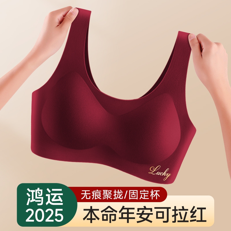 2025蛇年新款红色本命年内衣套装