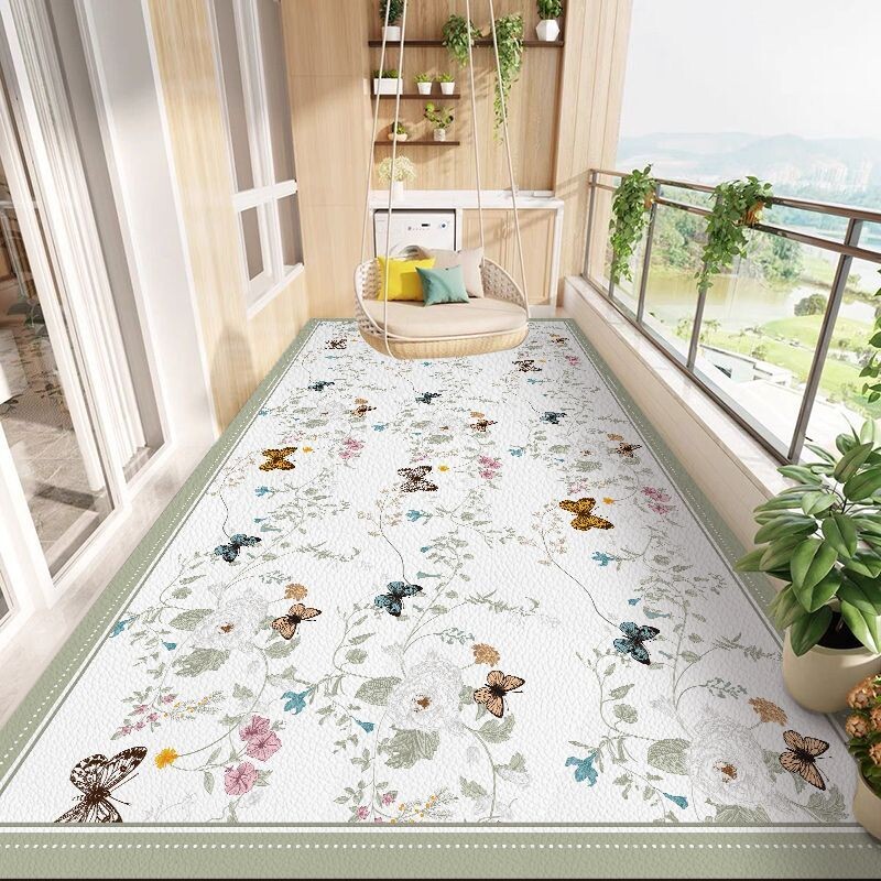 新款阳台垫客厅防水防晒免洗飘窗垫厨房可擦垫子地毯可剪裁裁剪