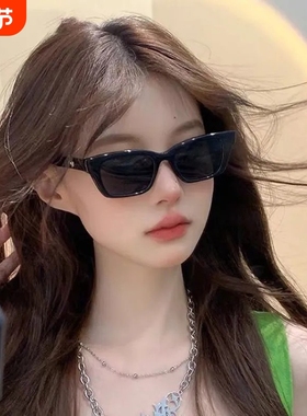 jennie同款墨镜女ins复古欧美风太阳镜韩版潮抖音蹦迪辣妹眼镜