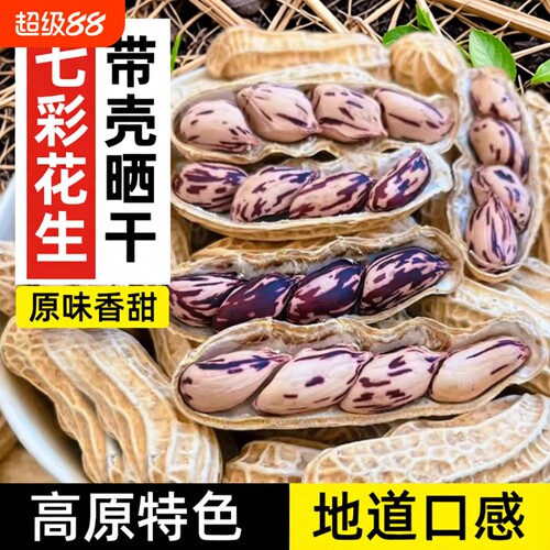 云南七彩花生带壳生生晒干4斤普洱特产原味干货包邮散装老品种