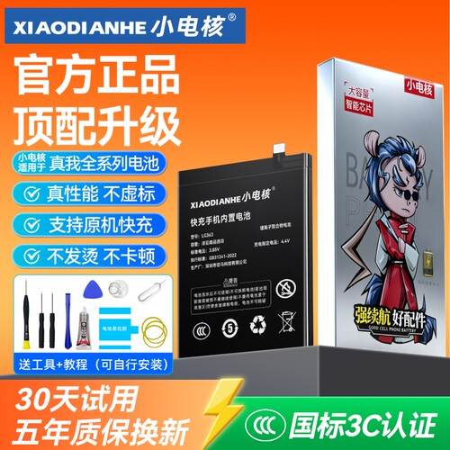小电核适用真我全系列大容量电池