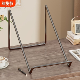简约座机架办公桌面电话托架桌面铁艺话本图书创意简约展示架子奖牌证书礼盒支撑架乒乓球拍柜台展示架