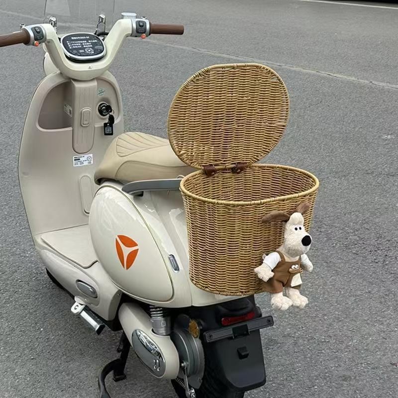 电动车后置车筐大号带盖头盔收纳包摩托车改造通用挂篮放书包,电动车/配件/交通工具,电动车车篮/车筐,淘宝优惠券,粉丝福利购,淘宝优惠卷