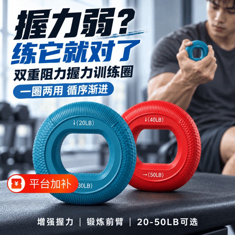 硅胶保护手腕锻炼神器解压神器五指力量康复握力圈锻练手劲器材