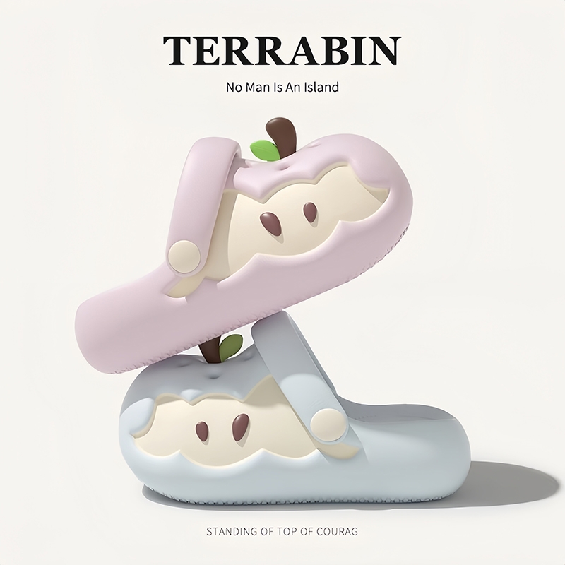 苹果洞洞鞋！防滑防臭宋雨琦同款