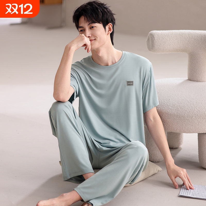 莫代尔夏季短袖睡衣|千人加购