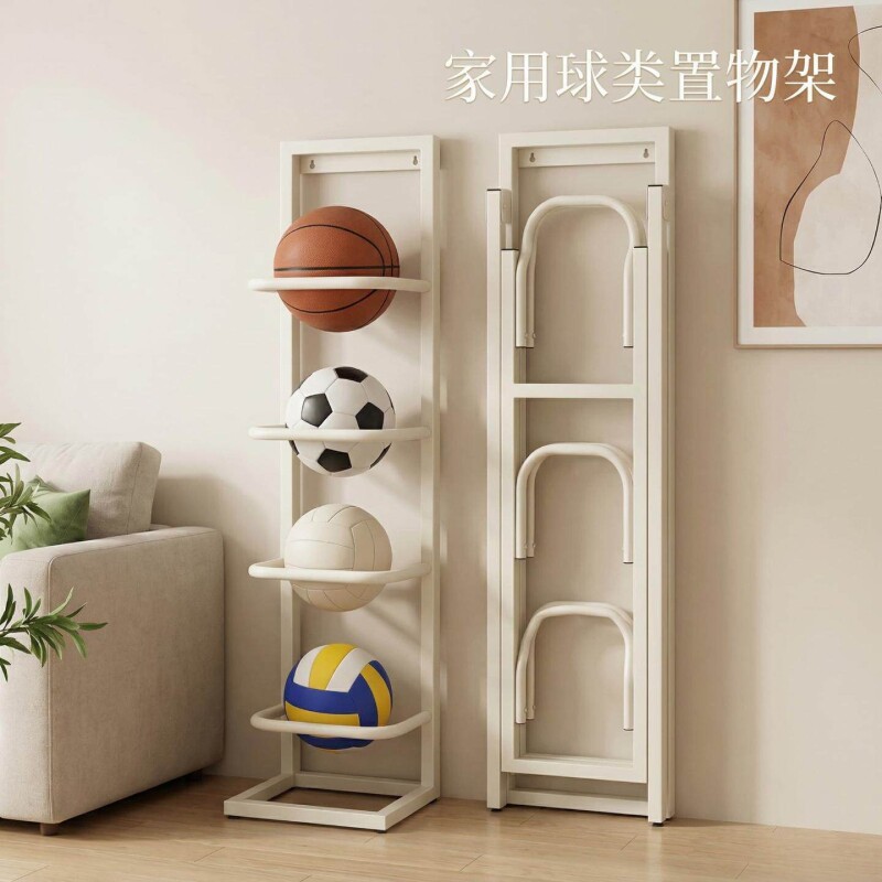 球类收纳架室内运动器材落地足球摆放收纳架落地多层篮球网格支架