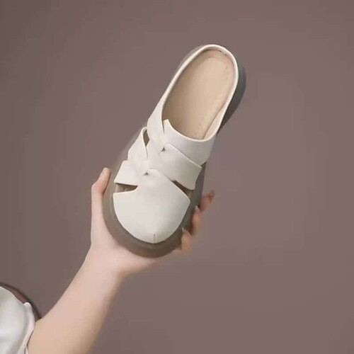 真皮包头凉拖鞋女2026夏
