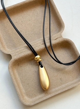 极简主义水滴吊坠项链女2025高级新款感长款毛衣链小众装饰配饰潮