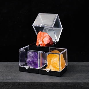 宝石天然水晶矿石标本摆件晶体石儿童礼物青金石石榴石橄榄石