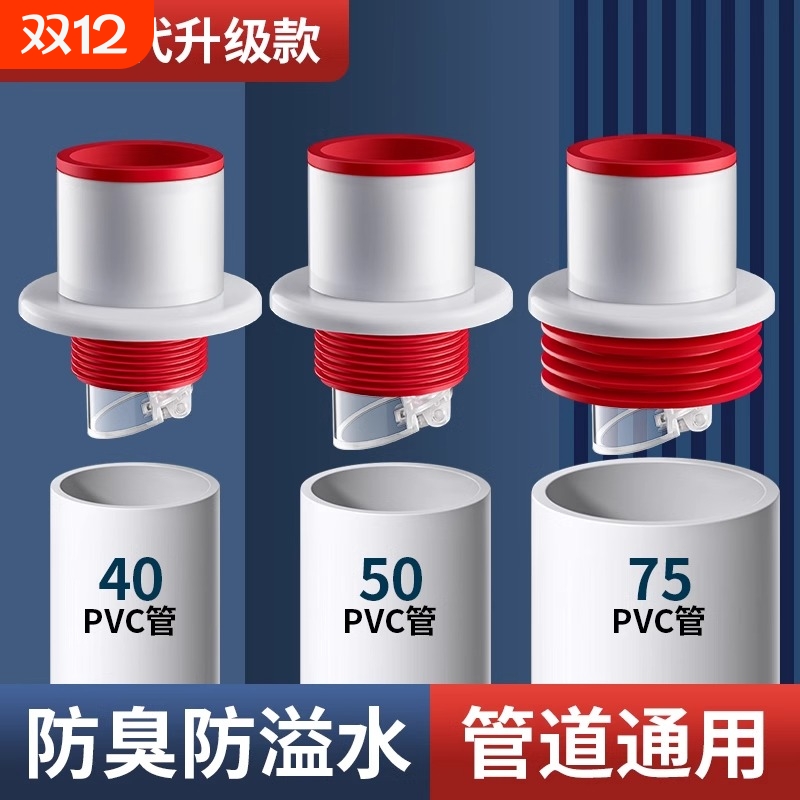 管道防臭密封塞圈排水管封口盖