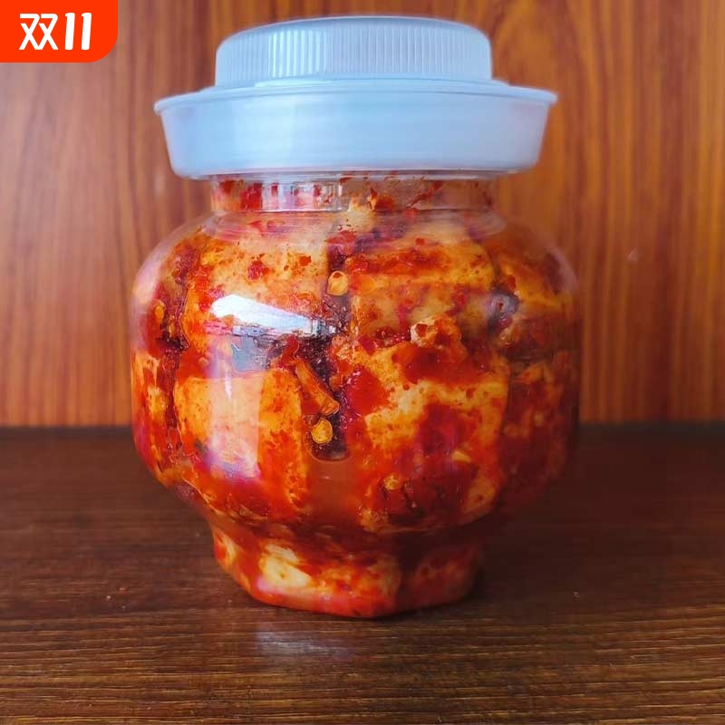 曾姐豆腐乳湖南新化特产农家自制霉豆腐红方无油腐乳500g毛豆腐