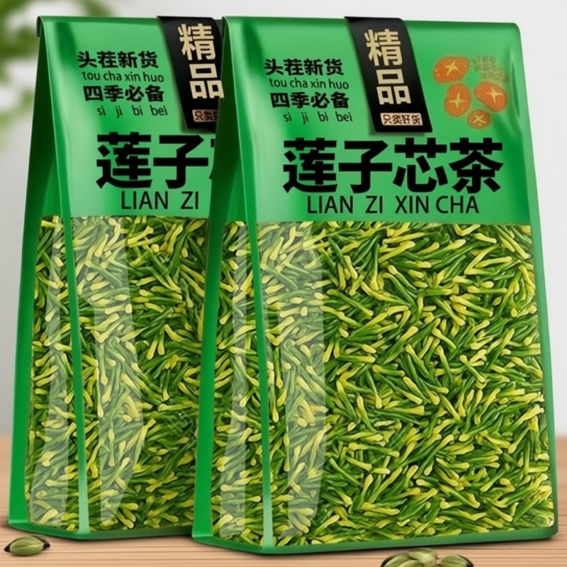 莲子心茶正品新货连子芯官方旗舰店野生特级莲子芯干泡水养生茶货