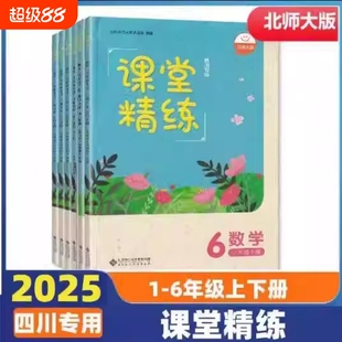 2025版四川版课堂精练练习本一二三四五六年级上下册数学北师大版