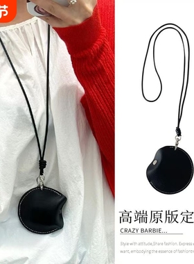 迷你蓝牙耳机零钱包复古钥匙包挂脖收纳包高级感ins新款项链毛衣