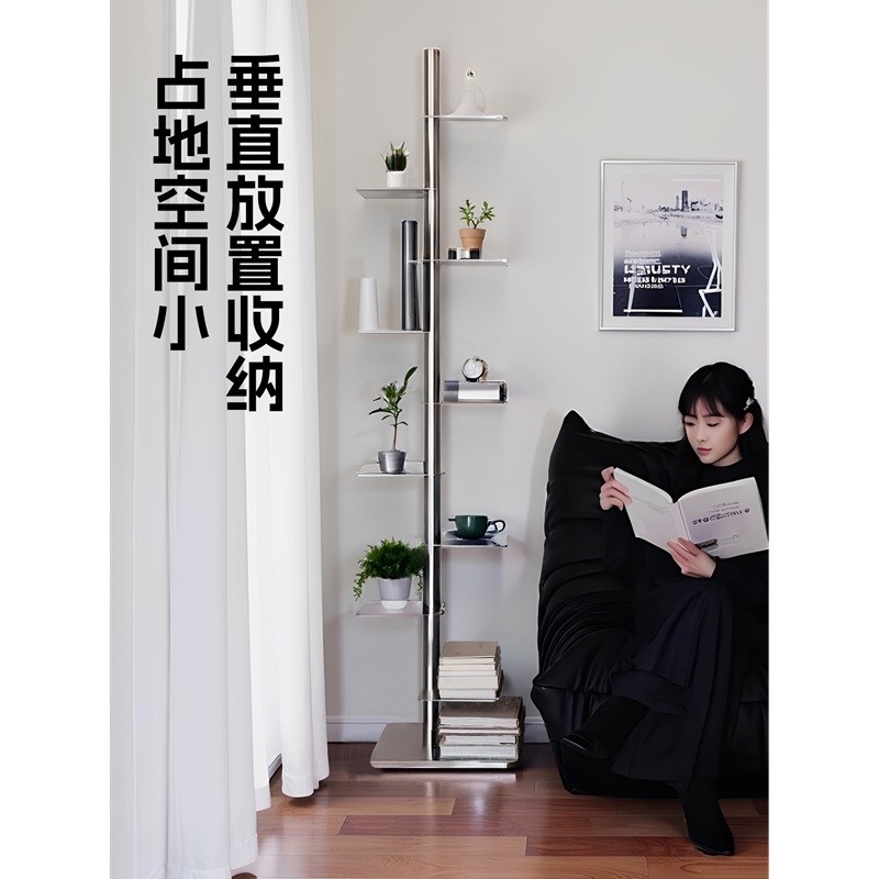 创意旋转书架客厅落地转角铁艺多层置物架家用玩具架书本收纳架