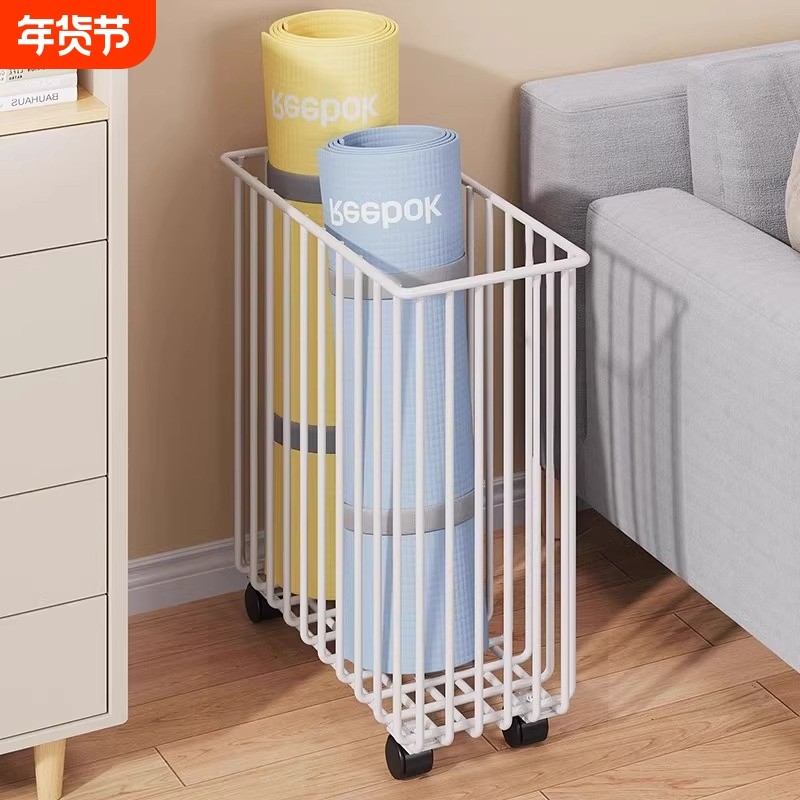瑜伽垫收纳筐运动器械健身器材收纳家用玩具可移动置物架利用铁艺,收纳整理,运动器材收纳用具,淘宝优惠券,粉丝福利购,淘宝优惠卷