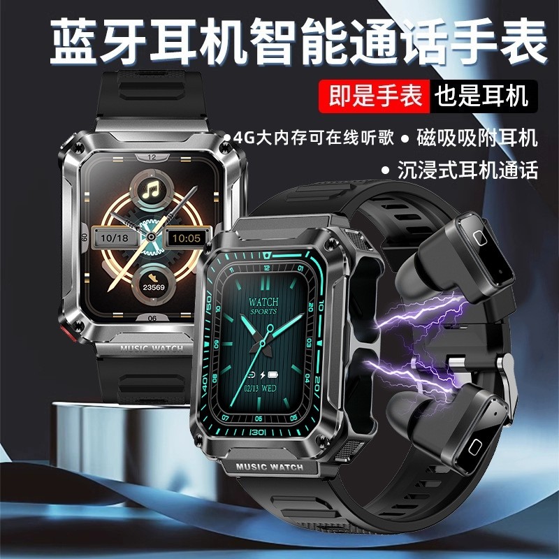 2024新款高颜值户外三防运动智能手表防水支付多功能蓝牙通话手环