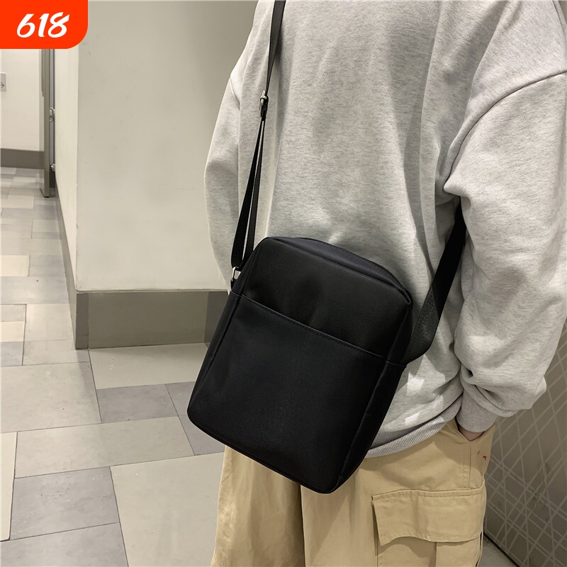 男士外出便携小包牛津布斜挎包小背包挂包手机包专用包单肩随身