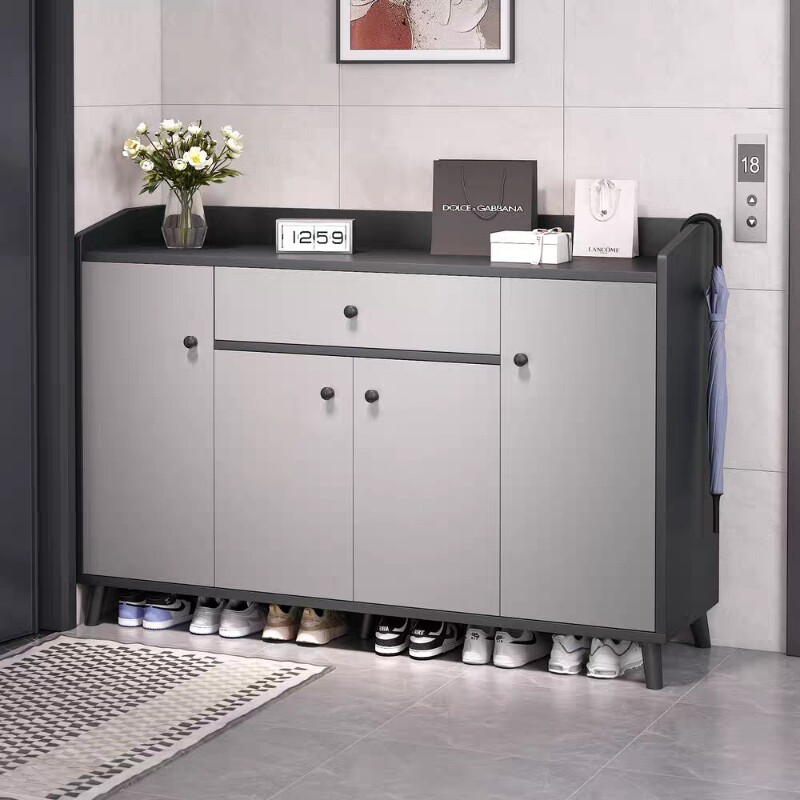 2026新款鞋柜楼道家用门口入户储物柜室内玄关收纳柜一体靠墙鞋架