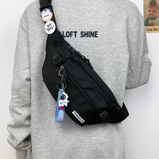 斜挎包男款 背包腰包运动手机男女生小挎包防水单肩包休闲 胸包男士