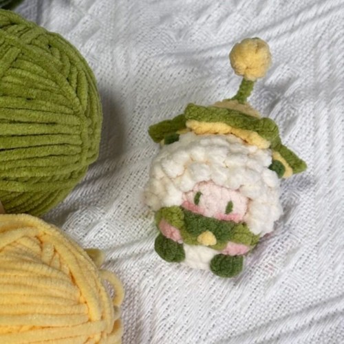 手工diy钩针编织材料包喜羊羊软糖挂件毛线针织玩偶礼物无聊解闷