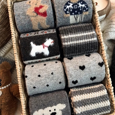 敲细腻秋冬女袜！羊毛堆堆！